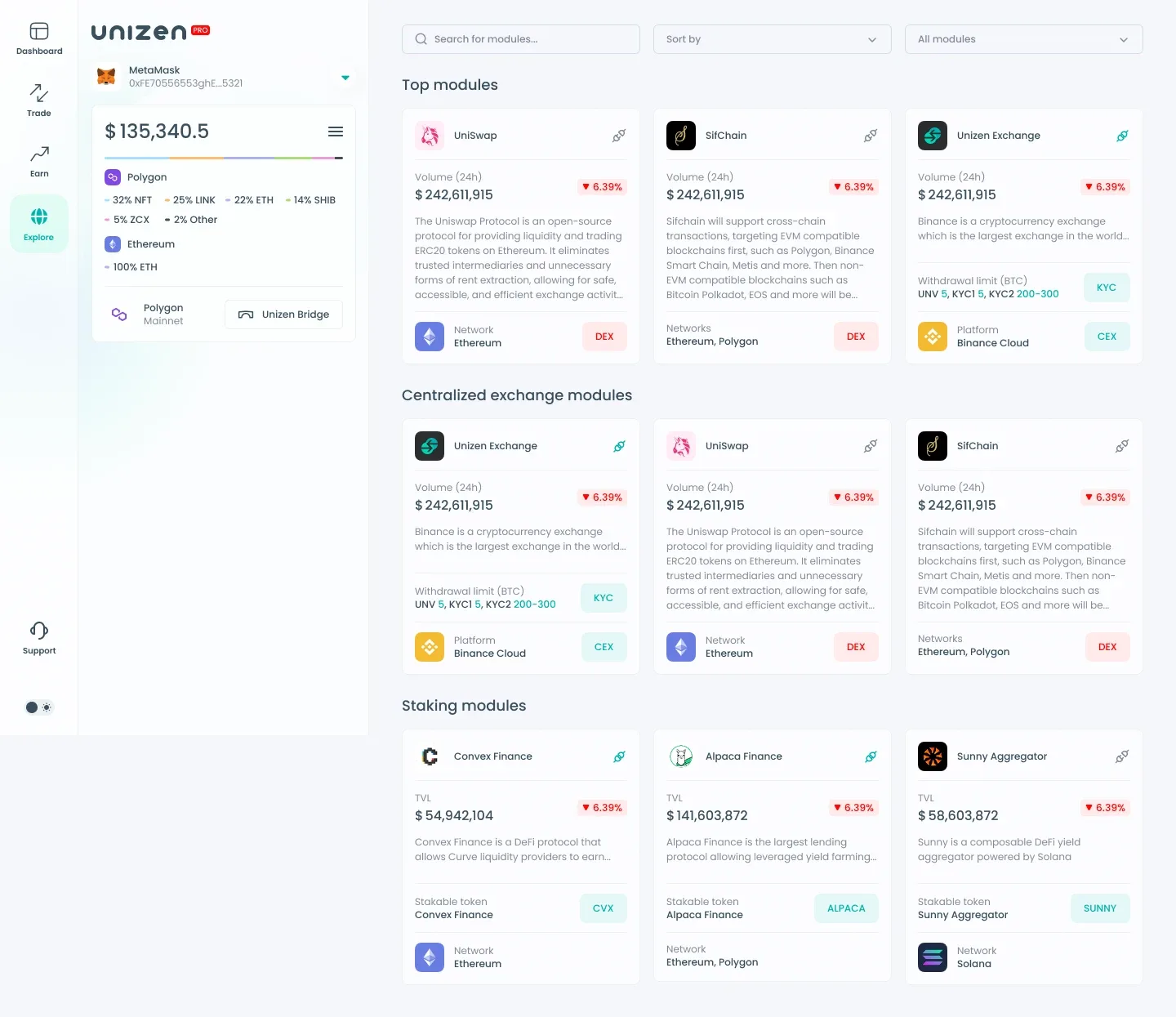 Unizen Pro protocol modules directory
